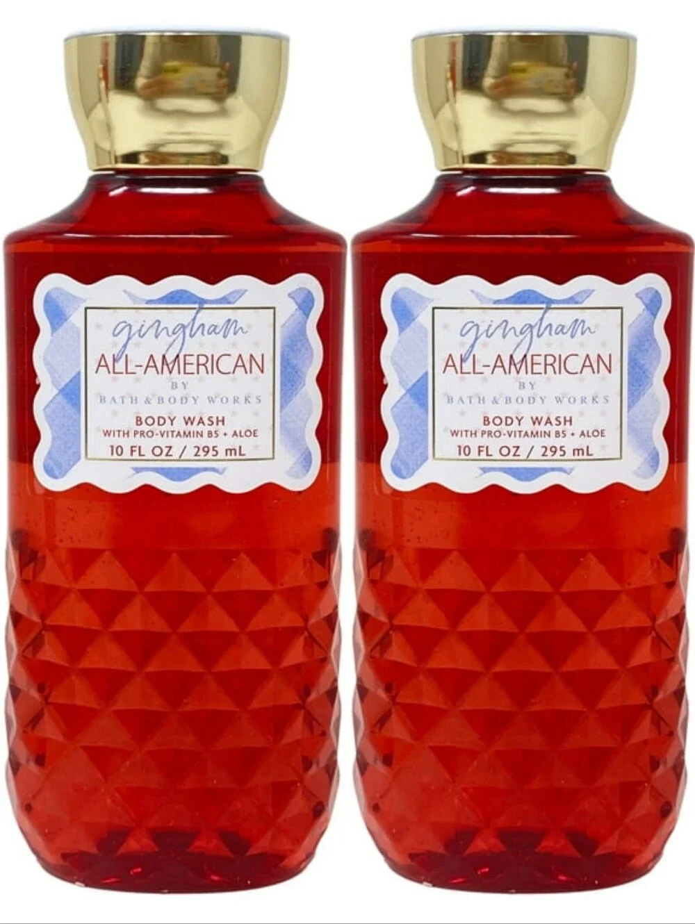 Bath & Body Works Gingham All-American Body Wash Set of 2 NEW RARE